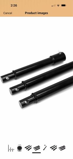 XtremepowerUS 3 Pieces Auger Extension Drill Bits (8", 12", 20" Length) Extension Earth Ice Auger Extension Set Post Hole Digger Replacement Compatibl