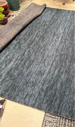 Navy Room and Board wool rug