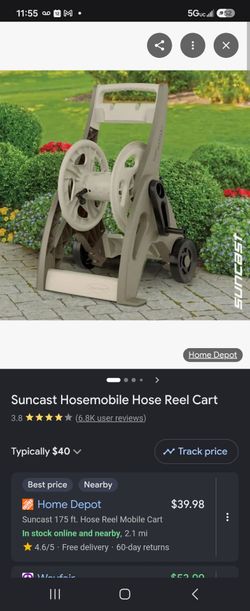 Suncast Hosemobile Hose Reel Cart