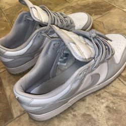 Grey Frogs Low Dunks Size 10 