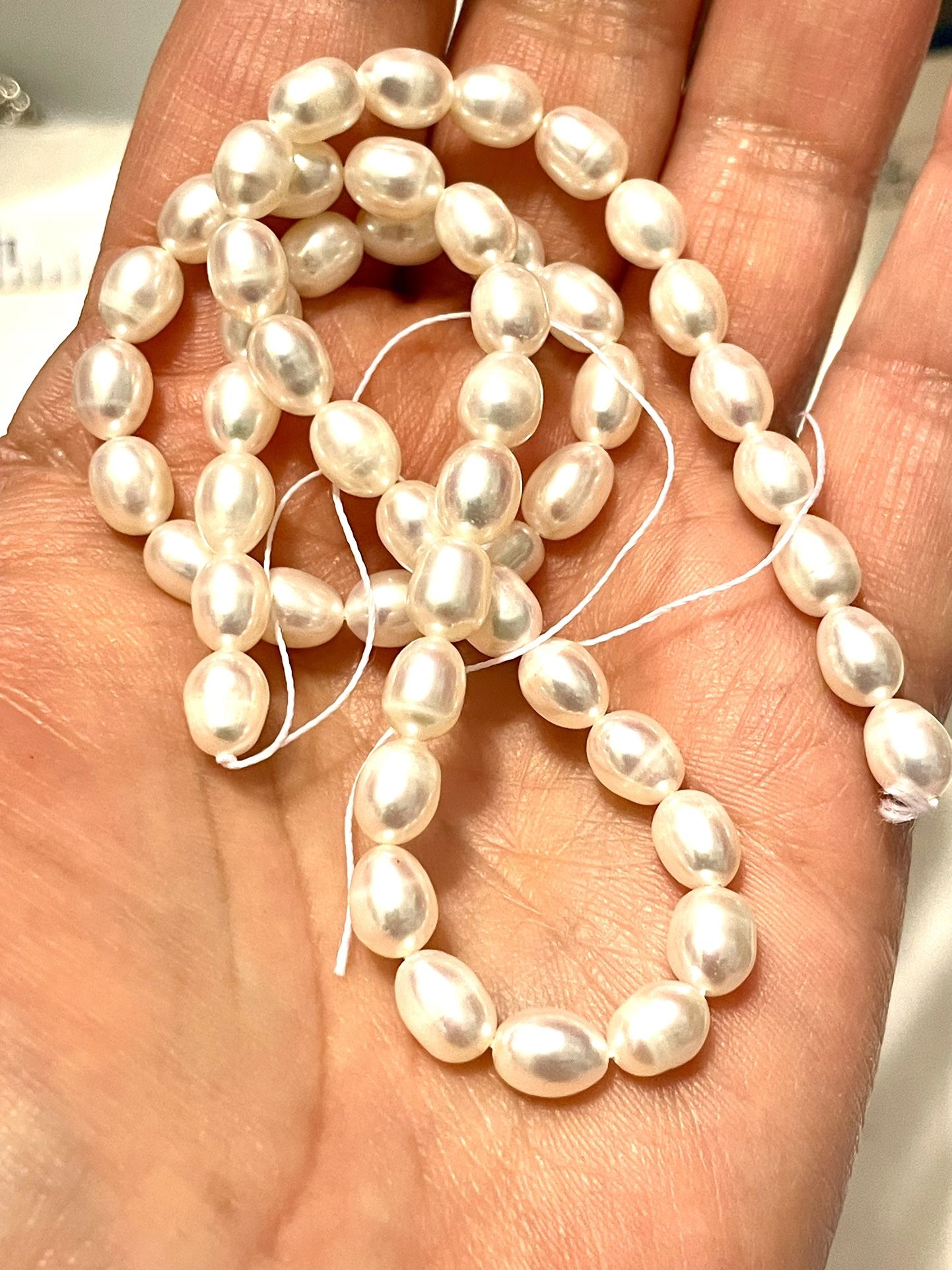 16.5” Strand Of Baroque Pearls 45pc