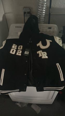 True religion varsity jacket never worn tag still on