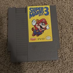 Super Mario Bros 3 game cartridge
