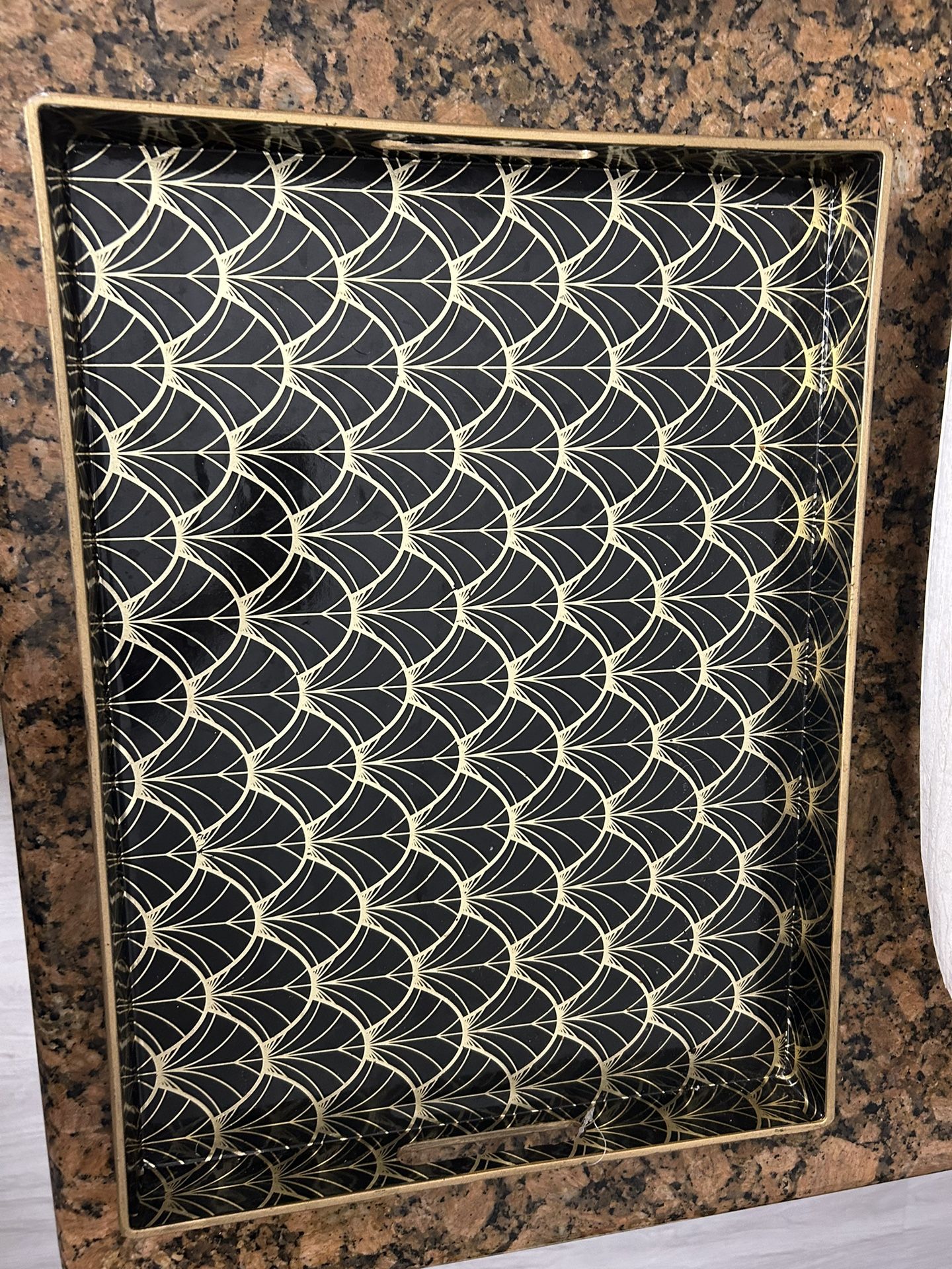 Black and Gold XL Tray