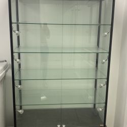 Glass Display Cabinet With Lights  Custom Made