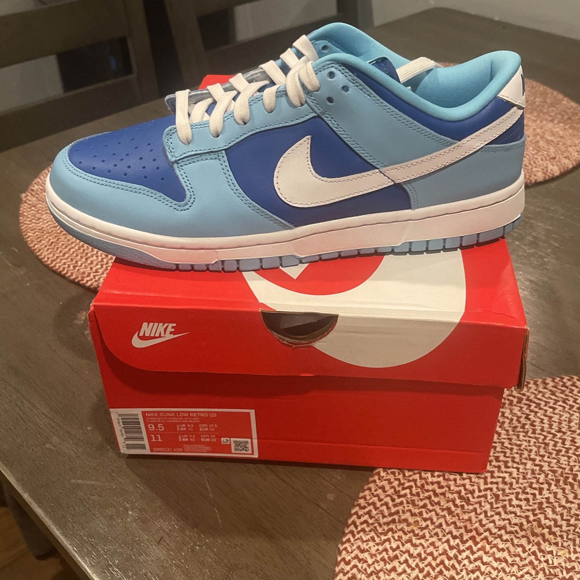 Nike Dunk Low Retro Argons QS Size 9.5 M