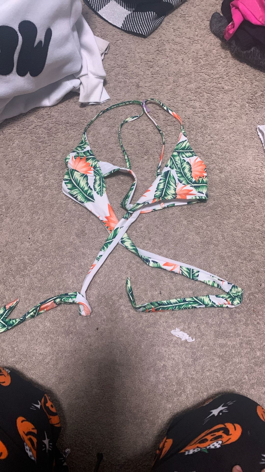 Bikini Top And Swimming Bottoms