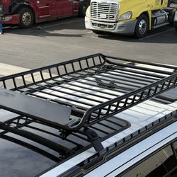 62” X 38” Cargo Roof Rack All In One Piece Steel Tube For SUV Van