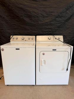 Maytag washer and gas dryer laundry set