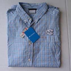 Size L UNC Tar Heels Columbia Men's University Of North Carolina Collegiate Rapid Rivers Shirt