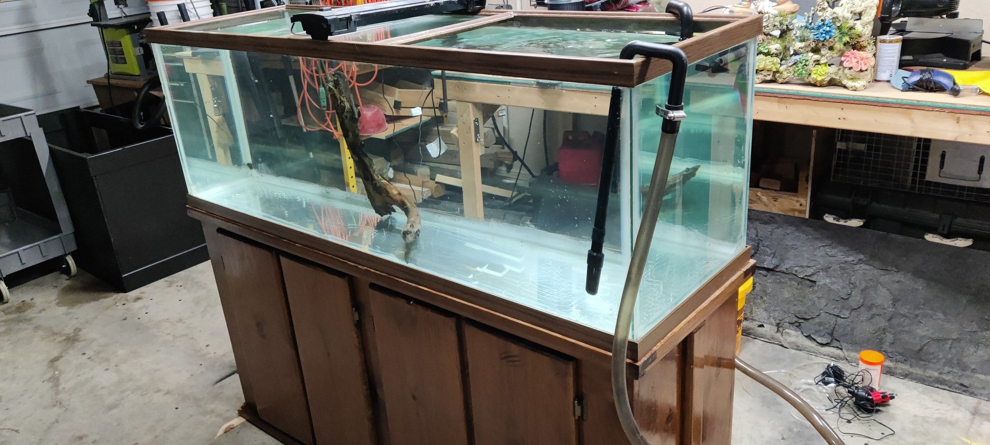 90 Gallon Aquarium And Stand Setup 250 Dollars 