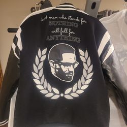 MALCOLM X VARSITY JACKET SIZE 2XL