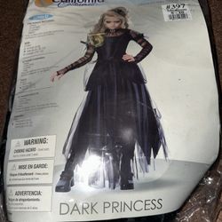 Halloween costume dark princess children medium 8-10 $30