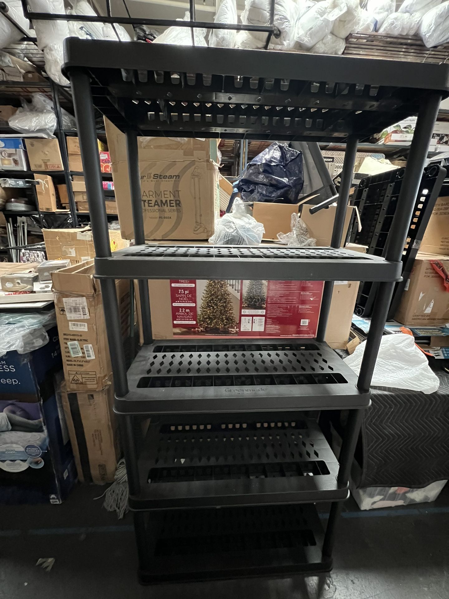 Greenmade Plastic 5 Tier Utility Storage Shelf Unit System for Garages