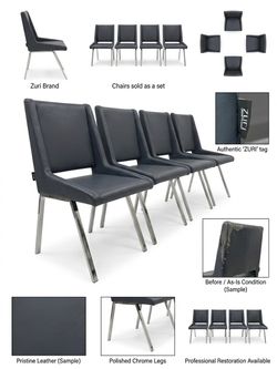 Set of 6 Zuri Contemporary Comfort Dining Chairs