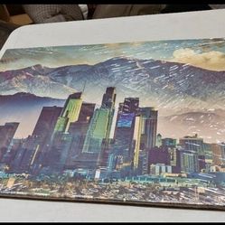 Los Angeles Skyline Canvas Wall Art