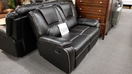Brand new manual reclining loveseat