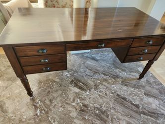 Pottery Barn solid wood executive desk
