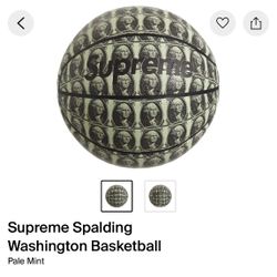 Supreme X Spalding Washington Basketball Pale Mint