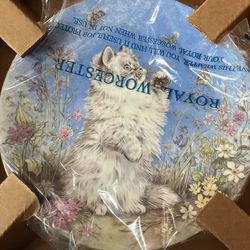 Royal Worcester Cat Plate