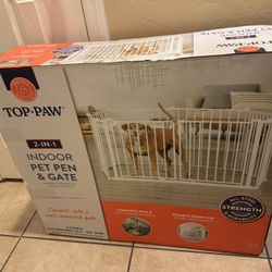 Top Paw 2 in 1 Pet Gate