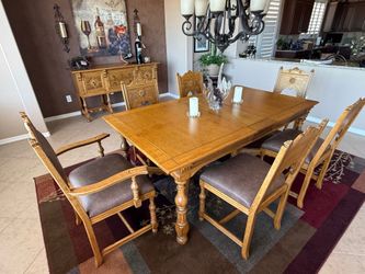 Table, Chairs, Buffet