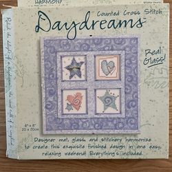 Cross Stitch Daydreams Picture Kit | Hearts & Stars