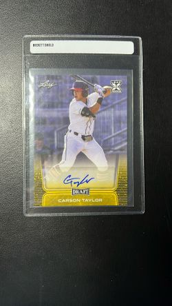 2020 Leaf Rookie Gold Parallel Carson Taylor Auto