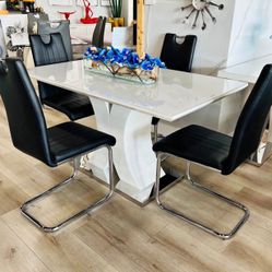 Modern 5 Piece Dining Table Set 🔥buy Now Pay Later 