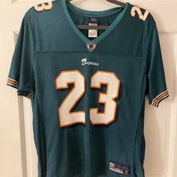 Miami Dolphin’s Brown 23 Official Women’s Jersey Size L