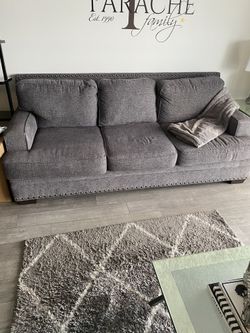 Rooms To Go Grey Sofa