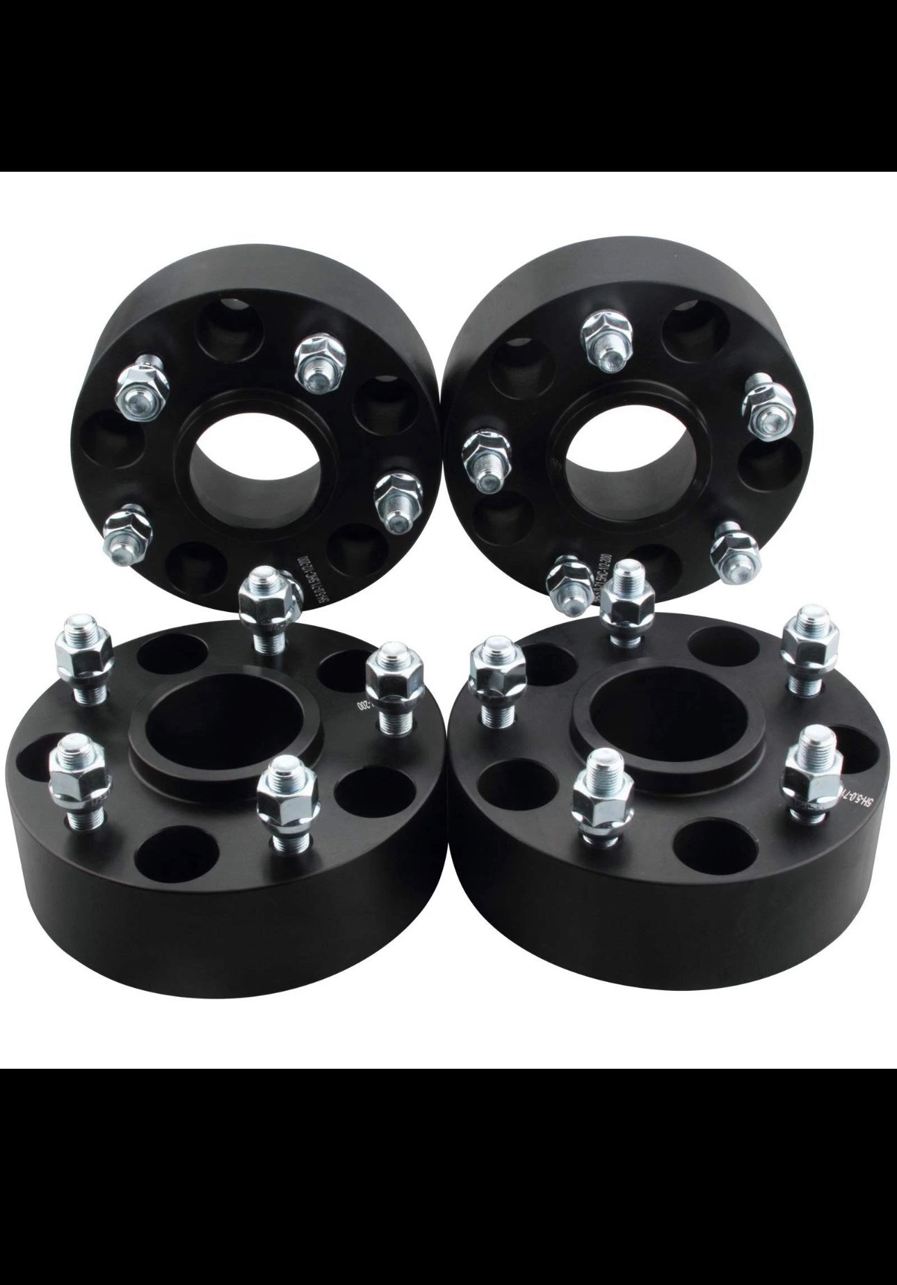 4PC Hubcentric 5x115 Wheel Spacers 2 Inch 12x1.5 Studs 70.3 Hub Bore Compatible with Chevy Cadi-llac Bui-ck 5 Lug 2000-2013 Impala | 2016-2024 Malibu