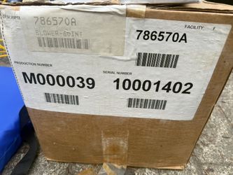 Wolf Appliance Blower Model 786570A