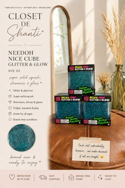NeeDoh Nice Cube Glitter & Glow
