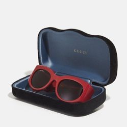 New Gucci GG1544S sunglasses burgundy Red bubble with case