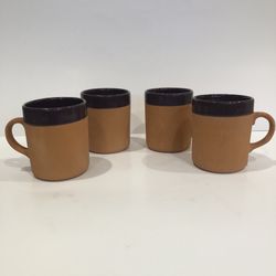 Romertopf Terra Rosa Coffee Mugs (4) Purple 