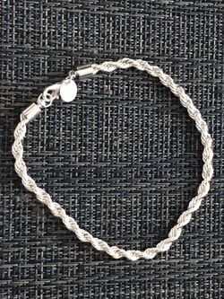 Sterling Silver rope bracelet
