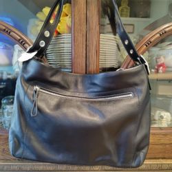 Vintage Coach  Soft Leather East!West Shoulder Bag