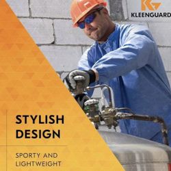 New (lot of 10 safety glasses). Stylish  KleenGuard V30 Nemesis Safety Glasses