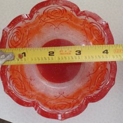 Red Floral Dish