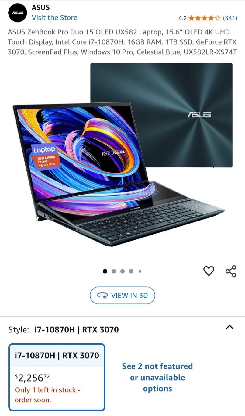 ASUS ZenBook PRO DUO