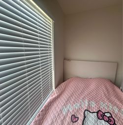 White Queen Bed with Mattress