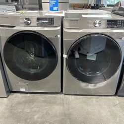 New Samsung Front Load Washer And Gas Dryer 