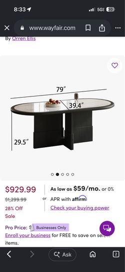 Modern marble table