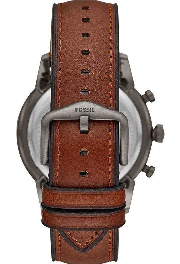 Fossil Men Townsman Stainless Steel and Leather Casual Quartz Watch