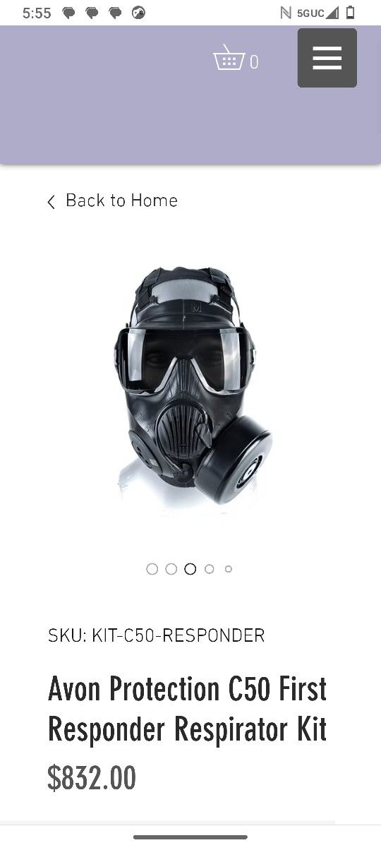 Avon C50 respiratory mask