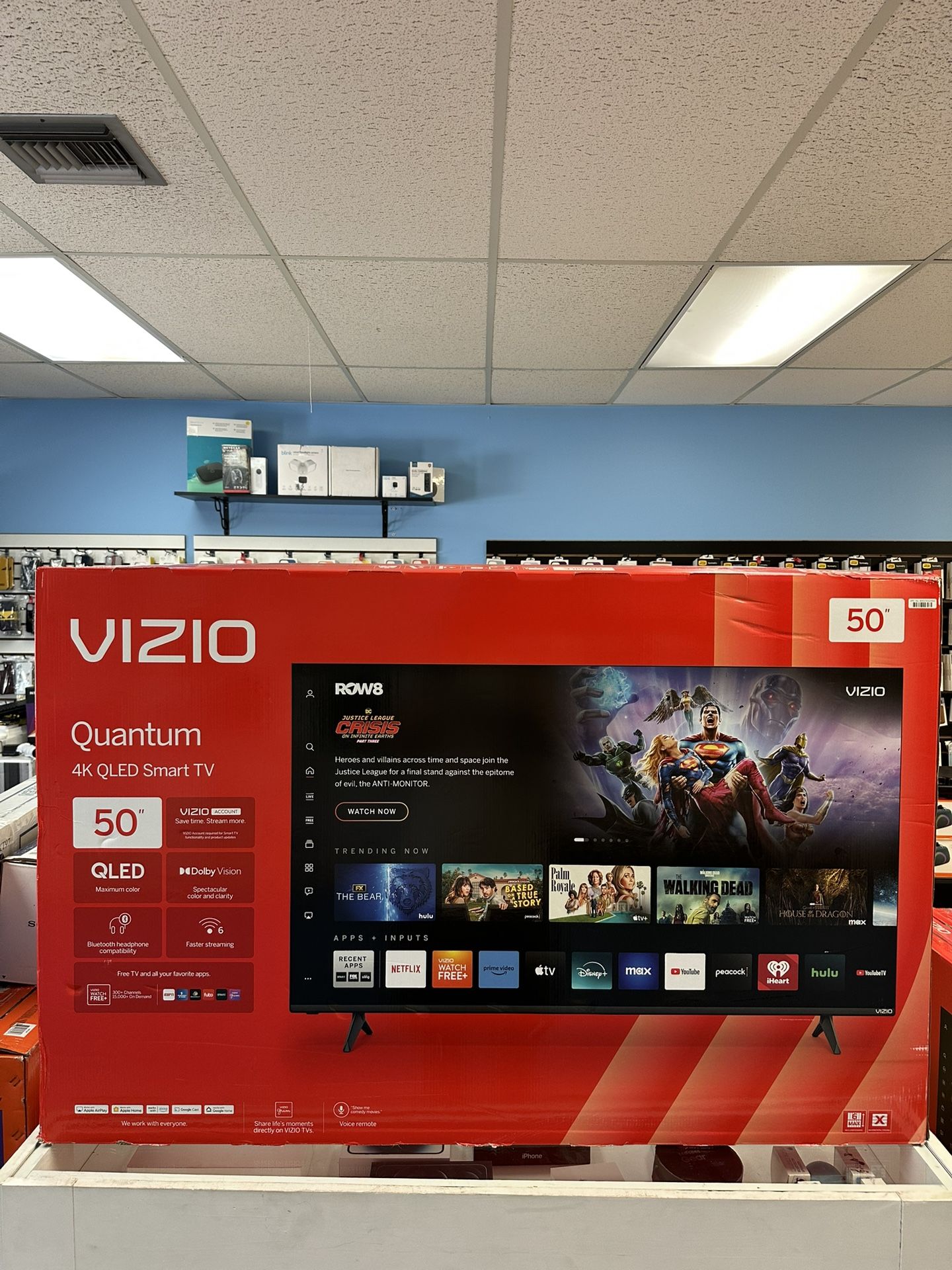 Vizio 50inch QLED 4k Smart Tv Dolby Vision New