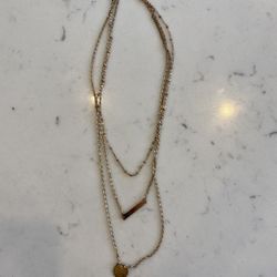 Gold-plated Tiered Necklace