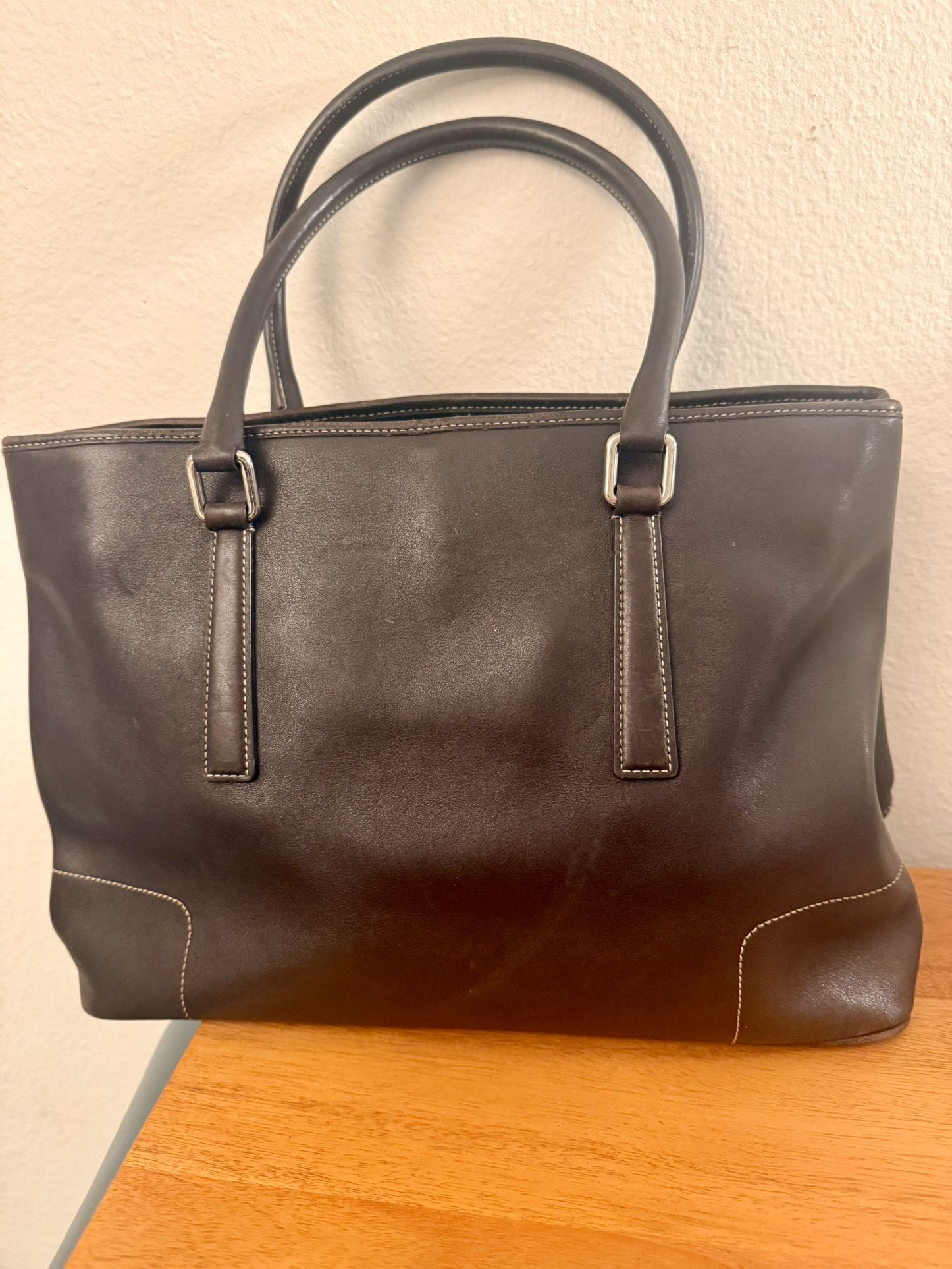 2 Coach Leather Purses, 1 Black 1 Brown