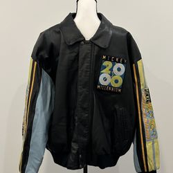 Vintage Mickey Mouse Millennium Leather Jacket